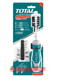 Bộ to vít 15 đầu Total