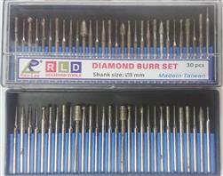 Bộ đầu mài kim cương cán 3mm đài loan